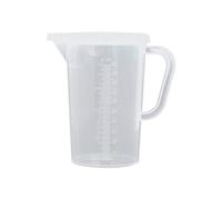 Freebily Jarra Medidora Tazas de Medición de Plástico Transparente Jarra Graduada Vaso Medidor con Asas Taza de Medición Herramientas para Hornear 1000ml/2000ml/3000ml Transparente B 1000ml