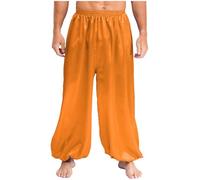 Freebily Pantalones De Harén De Danza del Vientre para Hombre Disfraz De Danza árabe India Pantalones Sueltos para Cosplay