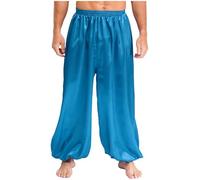 Freebily Pantalones De Harén De Danza del Vientre para Hombre Disfraz De Danza árabe India Pantalones Sueltos para Cosplay