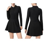 Freebily Ropa Integral Femenina Ligera Transpirable Manga Larga Para Práctica Golf Y Tenis Negro S