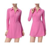 Freebily Ropa Integral Femenina Ligera Transpirable Manga Larga para Práctica Golf Y Tenis Rosa L