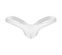 Freebily Tanga Slip de Malla Respirable Sexy para Hombres Calzoncillos Triángulo Ropa Interior Sexual Briefs Cintura Baja Adultos Blanco M