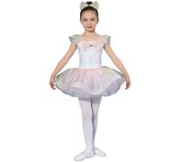 Freebily Vestido De Ballet para Niña Maillot De Danza Tutú Body Clásico Disfraz De Bailarina Actuación Fiesta Rosa 5-6 años