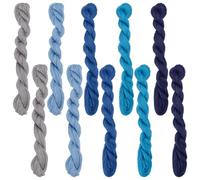 FREEBLOSS 10 hilos de algodón Sashiko de 10 x 50 m, hilo de coser para bordar, 5 colores, hilos Sashiko para acolchar, coser a mano, suministros de costura