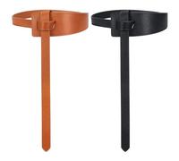 FREEBLOSS 2 cinturones de cuero para mujer, cinturón de cintura con nudo para mujer, cinturón de repuesto para gabardina, cinturón de cuero para ropa de abrigo delgada, cinturón de cintura con lazo