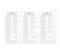 FREEBLOSS 3 regla de medición rápida para tejer y ganchillo herramienta de medición fácil de usar para medir las mallas de tus proyectos de costura y ganchillo sin contar necesario