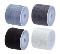 FREEBLOSS 4 madejas de hilo Sashiko Sashiko de 110 yardas, 4 colores, hilo de coser de algodón gris para bordar, acolchado japonés y bordado, suministros de kit Sashiko