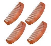 FREEBLOSS 4 peines de madera para macramé con flecos, para borlas, perro, gato, peine para eliminar el vello, nudos de 5.9 x 2.1 pulgadas