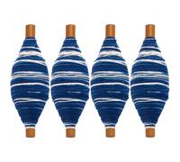 FREEBLOSS 4 piezas Sashiko hilo Sashiko hilo de algodón de 66 yardas hilo de bordado japonés para acolchado y bordado Sashiko Set Accesorios Hilo Sashiko Hilo teñido azul