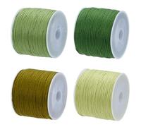 FREEBLOSS 4 piezas Sashiko hilo Sashiko hilo sashiko hebra 110 metros x 4 colores verde algodón bordado hilo de coser japonés acolchado y bordado Sashiko Kit Accesorios