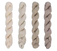 FREEBLOSS 4 Piezas Sashiko Hilo Sashiko Hilo Sashiko Hilo de Bordar 100 m X 4 Colores Hilo de Bordar Algodón Puro Hilo de Coser Japonés Quilt Y Kit de Bordado Accesorios Caqui