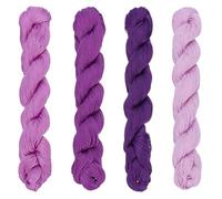 FREEBLOSS 4 Piezas Sashiko Hilo Sashiko Hilo Sashiko Hilo de Bordar 100 m X 4 Colores Hilo de Bordar Algodón Puro Hilo de Coser Japonés Quilt Y Kit de Bordado Accesorios Púrpura
