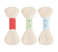 FREEBLOSS Hilo Sashiko de 300 m, 3 madejas, 100% algodón, hilo japonés para acolchado y bordado, hilos Sashiko para coser a mano, hilo grueso Sashiko para suministros de bordado japonés, hilo de