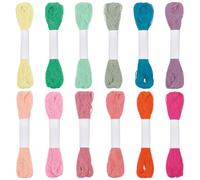FREEBLOSS Hilo Sashiko Sashiko de 12 piezas de hilo Sashiko hilo de algodón bordado japonés para acolchado y bordado Sashiko Kit Accesorios Hilo de coser Sashiko Hilo Sashiko