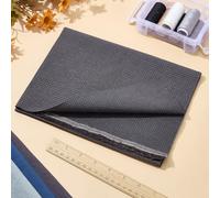 FREEBLOSS Sashiko - Tela de costura preimpresa Sashiko gris para bordado de punto de cruz por yarda, 50 x 72 cm