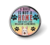 Freecustom Alfileres esmaltados con texto en inglés "A House Is Not A Home Without A Boston Terrier" para vaqueros, dueños de perros, alfileres de regalo para mochilas, perros, cachorros, perros, mamá