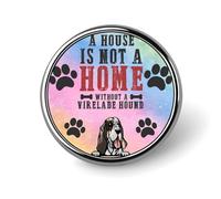 Freecustom Alfileres esmaltados con texto en inglés "A House Is Not A Home Without A Yorkshire Terrier", pines de perro, diseño de animales, para perro, mamá, regalo único para cachorros, sombreros y