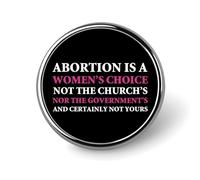 Freecustom Alfileres esmaltados Feministas Definiton Pines Derechos reproductivos Botones Jean No Útero Sin Opinión Protesta Mujer Botones Pines Abstracto Nunca Más Alfileres para Sombreros Ropa