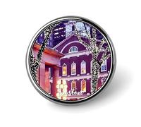 Freecustom Boston Landscape Pins Pack Rascacielos Paisaje Jean Botones Skyline Edificio Monumento Monumento Pin Divertido Parque Nacional Paisaje Urbano Pines de Solapa Accesorio para Hombres Mujeres