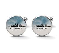 Freecustom Gemelos de Alemania Frankfurt, diseño de paisaje de ciudad, monumento histórico, gemelos para hombre, regalo de viaje, recuerdo de visitante, gemelos para hombre, gemelos artísticos para