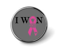 Freecustom Give Cancer The Boot - Juego de alfileres para luchar contra el cáncer, cinta rosa, sombrero de guerrero, cinta rosa, superviviente, luchador contra el cáncer, regalo para mujeres, pines de