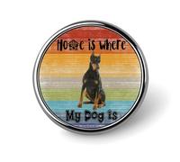 Freecustom Home Is Where My Dog Is Dog - Paquete de alfileres esmaltados con diseño de animales para cachorros, pines de solapa para perros, pines modernos para amantes de los perros, juego de pines