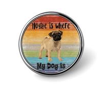 Freecustom Home Is Where My Dog Is Dog - Paquete de alfileres esmaltados con diseño de animales para cachorros, pines de solapa para perros, pines modernos para amantes de los perros, juego de pines