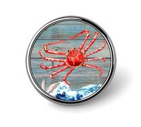 Freecustom Juego de alfileres de boya salvavidas con diseño de delfín, diseño de vida marina y océano, botones de vida marina para jeans, náutico, costero, océano, parque, recompensa para estudiantes