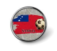 Freecustom Juego de alfileres de fútbol con bandera de Uruguay, pelota deportiva, bandera patriótica, alfileres para mochila, broches de banderas de país, botones para jeans, pin de recompensa