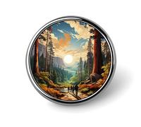Freecustom Juego de alfileres del parque nacional del bosque petrificado, recuerdos de la ciudad, botones vaqueros, paisajes de la ciudad, mochilas, pines artísticos para mochilas, bolsos, sombreros