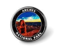 Freecustom Juego de alfileres esmaltados del parque nacional del bosque petrificado, regalo de viaje, vacaciones, momentos, insignia, alfileres de mochila, botones de estado de la ciudad para jeans