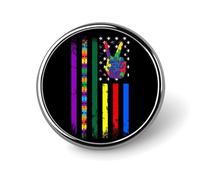 Freecustom Juego de pines esmaltados con bandera de autismo, para concienciación sobre el autismo, para amantes del autismo, pines para mochilas, orgullo, botones personalizados, pines para mochilas