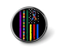 Freecustom Juego de pines esmaltados para concientización sobre el autismo, mamá, en realidad, autista, broche, mochila, pinsautismo, guerrero, botones personalizados, artísticos, autistas, adultos