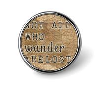 Freecustom Oh The Places You'Ll Go - Juego de pines esmaltados con mapa antiguo, pin de solapa de viaje, pines de botón de escritura cristiana, botones personalizados, pin abstracto, regalo para