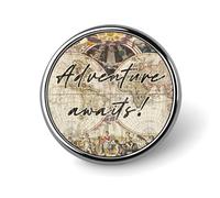 Freecustom The Map On My Head Leads To You - Juego de broches esmaltados vintage de mapa, alfileres de viaje, alfileres de oración familiar, botones personalizados, pines de solapa clásicos, regalo de