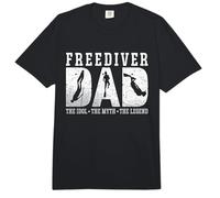 Freediver Dad The Idol The Myth Loves Deep Diving Comfort Colors Adult Heavyweight T-Shirt