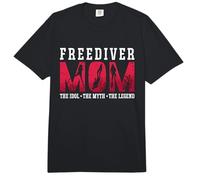 Freediver Mom The Idol Buceo Snorkel Apnea Comfort Colors Adult Heavyweight T-Shirt