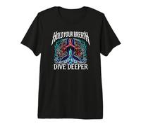 Freediver Scuba Hold Your Breath Dive Deeper Camiseta Premium