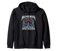 Freediver Scuba Hold Your Breath Dive Deeper Sudadera con Capucha
