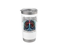 Freediver Scuba Hold Your Breath Dive Deeper Vaso térmico de acero inoxidable de doble pared
