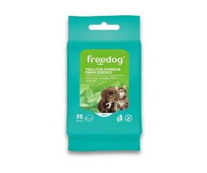 Freedog Fresh Essence Toallitas Húmedas con Aloe Vera para perros y gatos