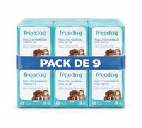 Freedog Pack 9 Paquetes de 25 Unidades Toallitas Húmedas para Perros y Gatos Esencia Talco - Toallitas - Toallitas Húmedas - Limpiador Patas Perro - Eliminador De Olores - Toalhitas - Limpieza