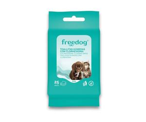 Freedog Toallitas Húmedas con Clorhexidina para perros y gatos