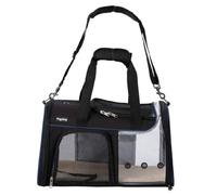 FREEDOG TRANSPORTIN Transparente JFK Negro Azul 49X29X29CM