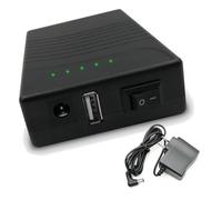 FREEDOH Batería de Iones de Litio Recargable de 12 V, 2200 mAh, 2600 mAh, 3000 mAh y 3400 mAh, con Doble Salida, para Tira de Luces LED y Cargador.,12v3400mah