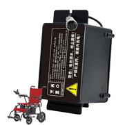 FREEDOH Batería de Litio de 24 V para Silla de Ruedas eléctrica, 12 Ah y 15 Ah, de Repuesto para Scooter de Movilidad con Cargador y BMS para Kits de Motor de 0 a 500 W.,Black Anderson 24v12ah