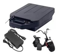 FREEDOH Batería para Motocicleta eléctrica de 48 V, Paquete de baterías de Litio de 60 V, baterías Recargables de 12 Ah, 15 Ah, 20 Ah y 25 Ah con Cargador.,48v20ah