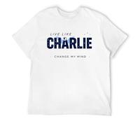 Freedom Charlie Kirk Sign - Camiseta homenaje a Charlie 1993 2025, camisetas Un verdadero patriota para mujeres y hombres, Blanco-k, S