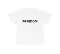 Freedom Charlie Kirk T Shirt USA Unisex Heavy Cotton tee White XL