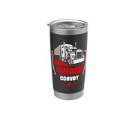 Freedom Convoy United Canada Truckers Vaso térmico de acero inoxidable de doble pared